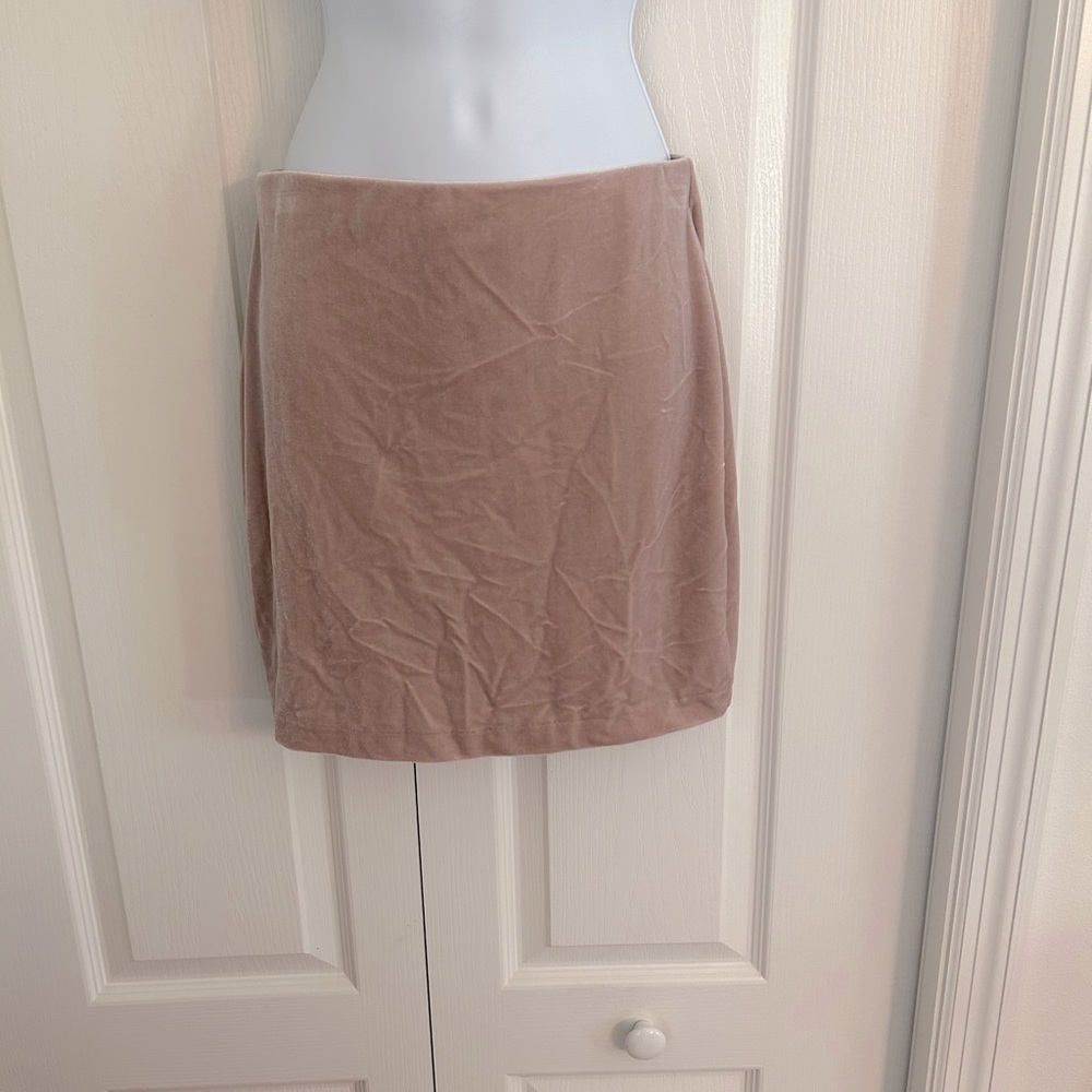 NWT Express velvet mini skirt